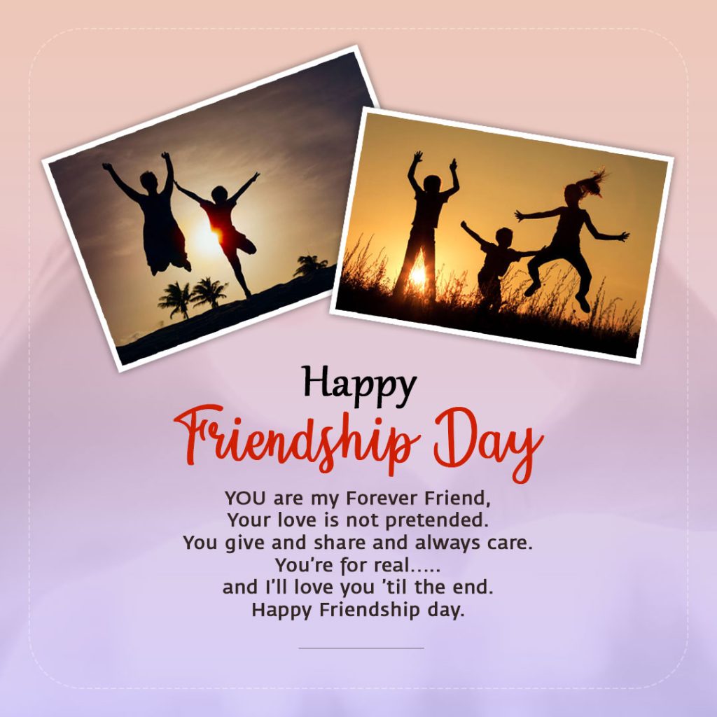 Childrens are very happy and they are jumping with their friends and celebrating Friendship Day toghether